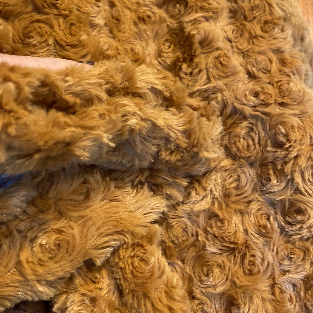 Toddler brown fuzzy bear hooded jumpsuit with front zipper access & plush head - Picture 9 of 11